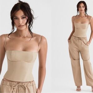 House of CB Beige/Nude Cropped Cami Top